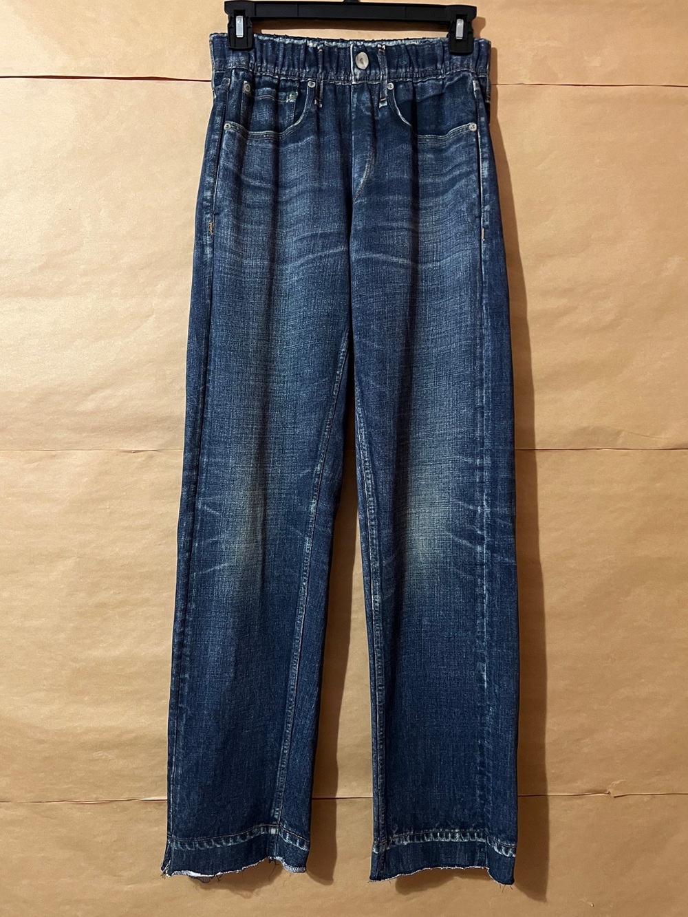Rag & Bone | Miramar Straight Leg Pants Sweatpants Jeans Cotton Denim Size XS